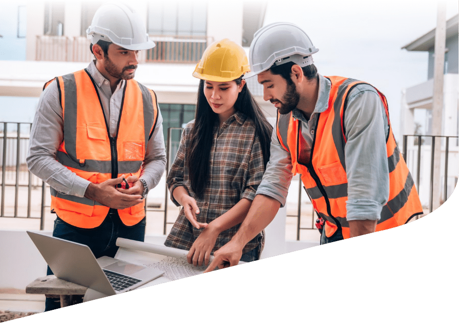 civil-engineer-construction-worker-architects-wearing-hardhats-safety-vests-are-working-together-construction-site-building-home-cooperation-teamwo